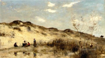 Jean Baptiste Camille Corot Painting - Una duna en Dunkerque al aire libre Romanticismo Jean Baptiste Camille Corot